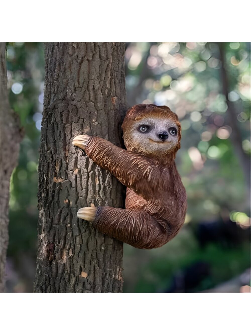 Sloth Tree Hugger, Outdoor Ornament, Sloth Sculpture, Resin Garden Sculpture